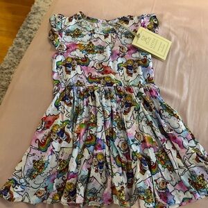 Colorful Unicorn and Rainbow Dress